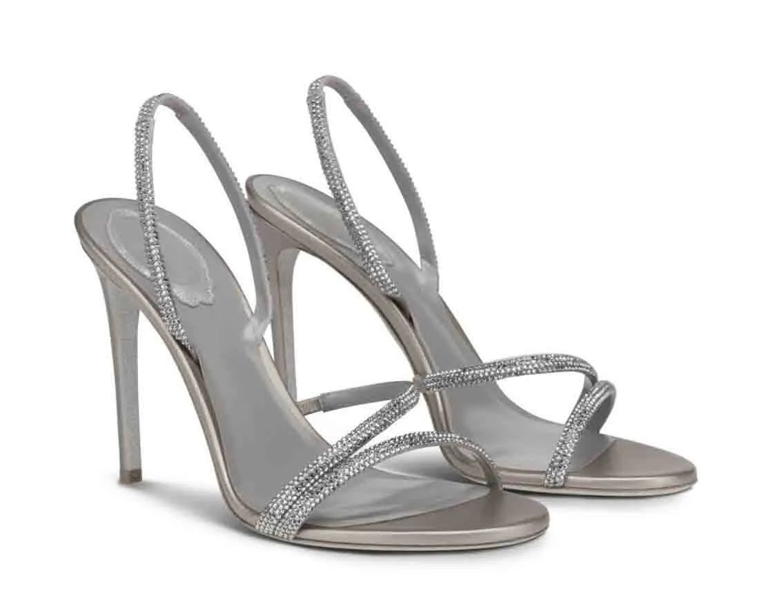 2023 Women sandals Wedding bride sandal RC Heel shoes IRINA Crystal embellished sandal slingback heels Stilettos heeled luxury jewel strap open sliver bottom
2023 Women sandals Wedding bride sandal RC Heel shoes IRINA Crystal embellished sandal slingback heels Stilettos heeled luxury jewel strap open sliver bottom