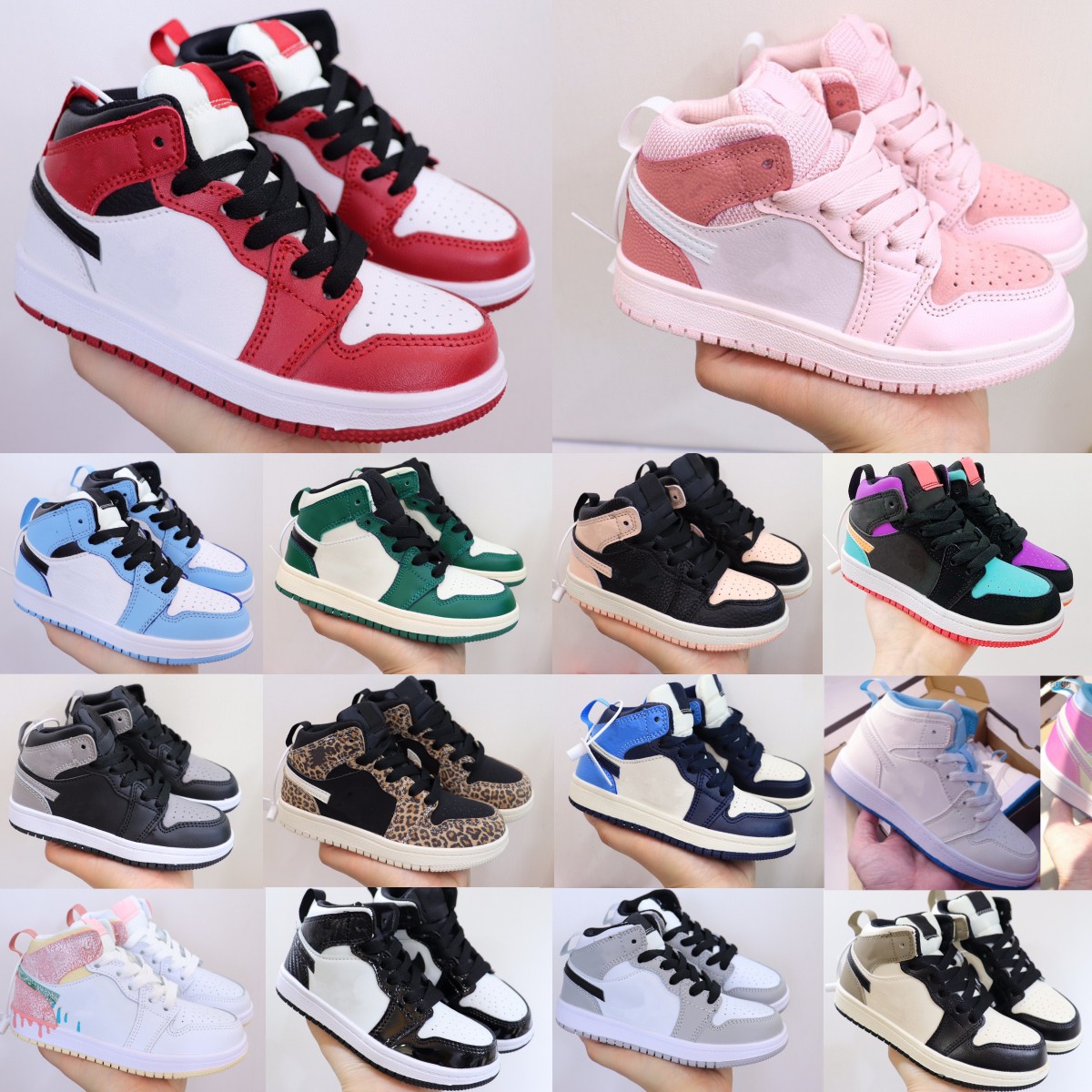 Kids 1s Basketball Mid UV 1 Boys Sneakers Girls Children Shoes Kid Youth Toddlers Shoe Light Smoke Grey Chicago Trainers Pine Green University Blue UNC Leopard Pink, 10
Kids 1s Basketball Mid UV 1 Boys Sneakers Girls Children Shoes Kid Youth Toddlers Shoe Light Smoke Grey Chicago Trainers Pine Green University Blue UNC Leopard Pink, 10
