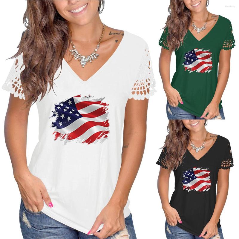 Women' T Shirts 2023 Women July 4th Independence Day American Flag T-Shirts Lady Summer Lace Trim Short Sleeves V-neck Tops Tees, Black
Women' T Shirts 2023 Women July 4th Independence Day American Flag T-Shirts Lady Summer Lace Trim Short Sleeves V-neck Tops Tees, Black