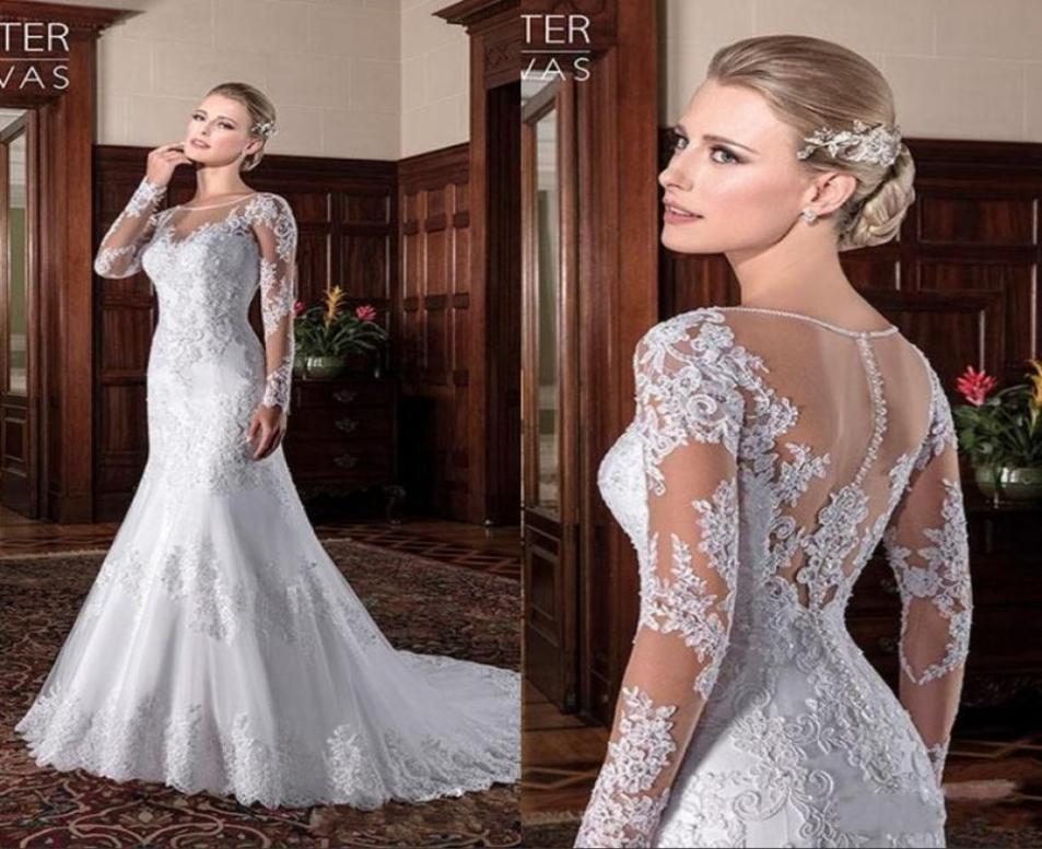 Mermaid Wedding Dress Sheer Neck Lace Appliques Long Sleeves Wedding Dress Court Train Illusion Bridal Gowns Vestidos De Noiva9082516, Same as image
Mermaid Wedding Dress Sheer Neck Lace Appliques Long Sleeves Wedding Dress Court Train Illusion Bridal Gowns Vestidos De Noiva9082516, Same as image
