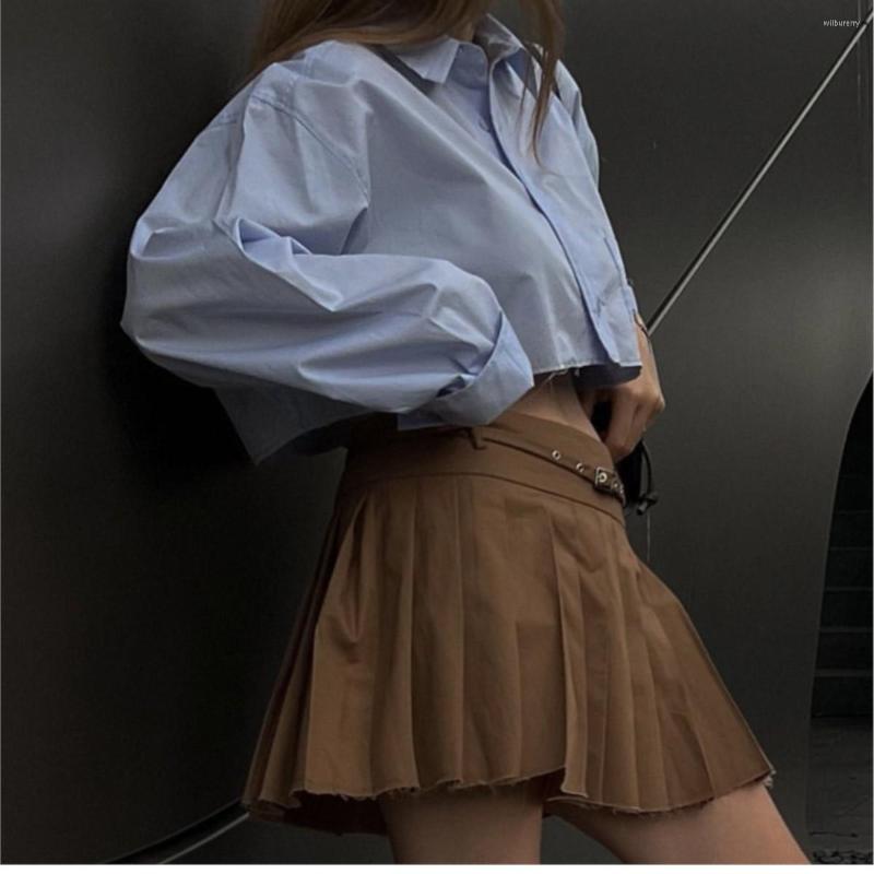 Skirts Trims Pleated Mini Skirt Vintage High Waist Side Zipper Female Mujer Belt Frayed, Hh7445
Skirts Trims Pleated Mini Skirt Vintage High Waist Side Zipper Female Mujer Belt Frayed, Hh7445