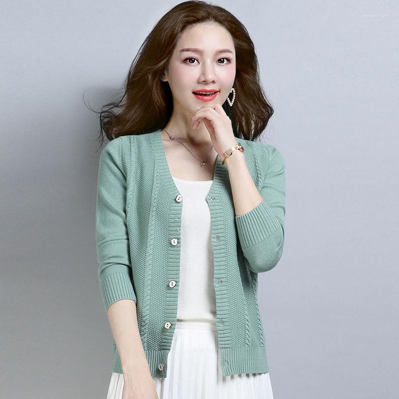 Women's Knits Knitwears Women Sweater Knitting Cardigan Long Sleeve V-neck Single-breasted Female Thin Coat, Blue
Women's Knits Knitwears Women Sweater Knitting Cardigan Long Sleeve V-neck Single-breasted Female Thin Coat, Blue