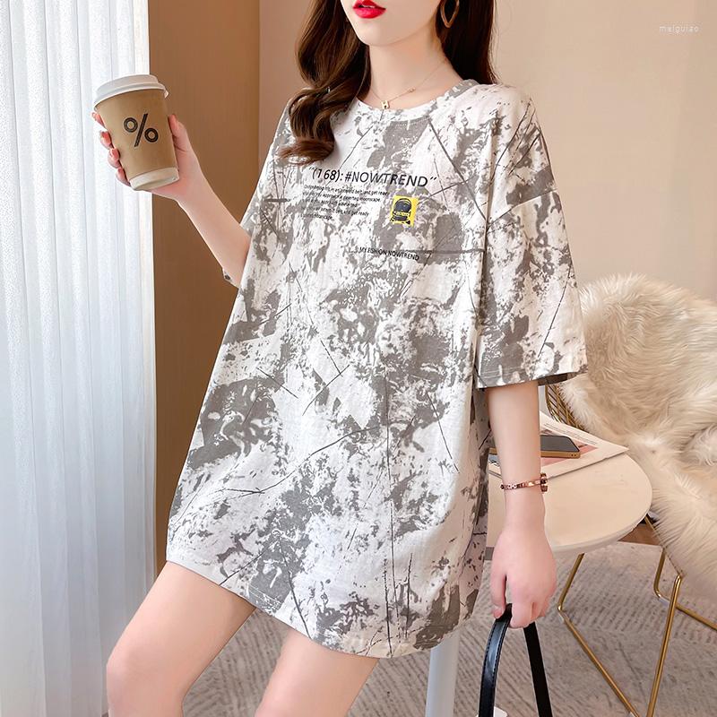 Women's T Shirts Korean Letter Tie-dye Print T-shirt Women O-Neck Long Oversized Shirt Cotton UNISEX Y2k Tops Leisure Half Sleeve Woman, Ais 3912 lan
Women's T Shirts Korean Letter Tie-dye Print T-shirt Women O-Neck Long Oversized Shirt Cotton UNISEX Y2k Tops Leisure Half Sleeve Woman, Ais 3912 lan