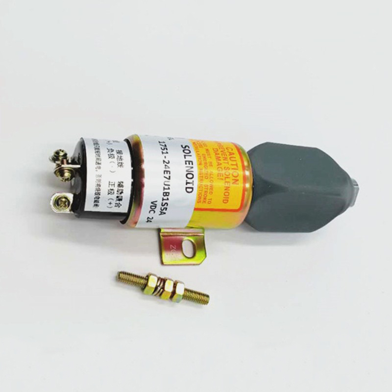 Engine Flameout Shut Down Shut Off Stop Solenoid Valve 3864274 1751-2467U1B1S5A 24V Fit PC200-6 R215 R225 PC60-7