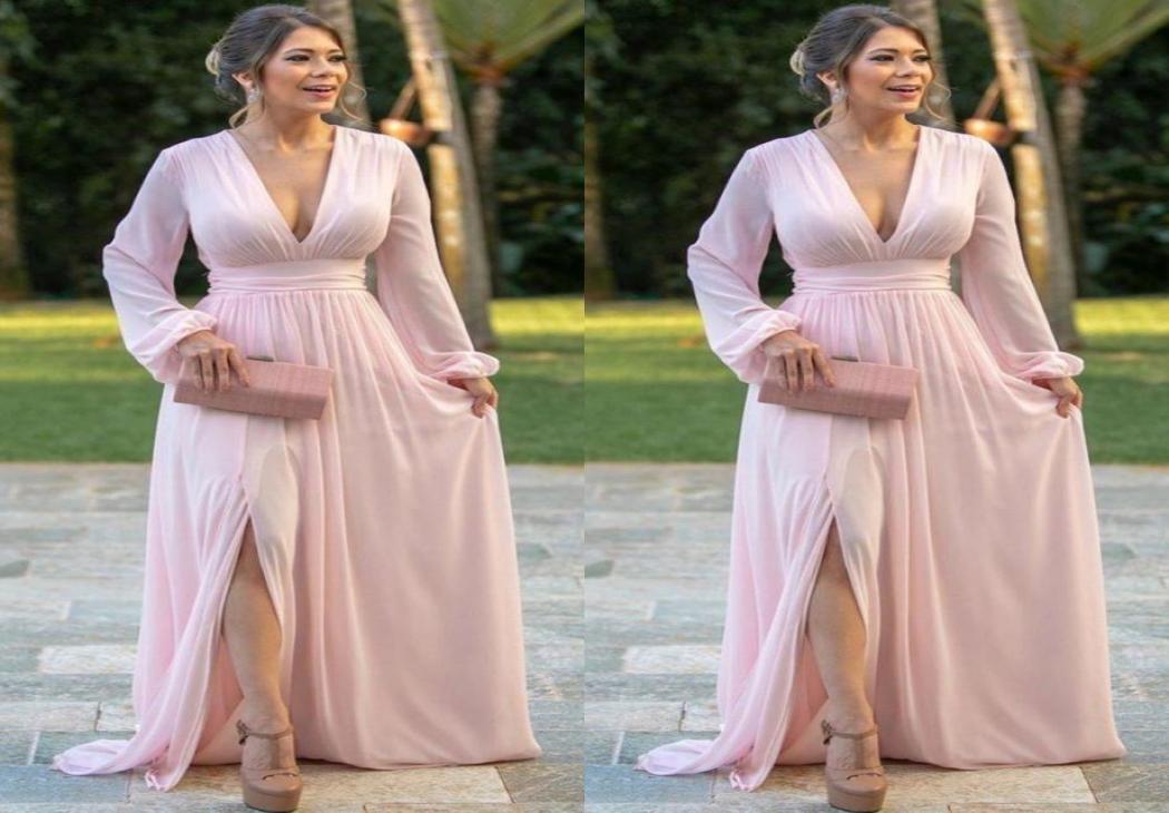 Pink Chiffon Evening Dresses Deep V Neck Long Sleeves Prom Dress Side Split A Line Bride Party Gowns1137607, Hunter
Pink Chiffon Evening Dresses Deep V Neck Long Sleeves Prom Dress Side Split A Line Bride Party Gowns1137607, Hunter