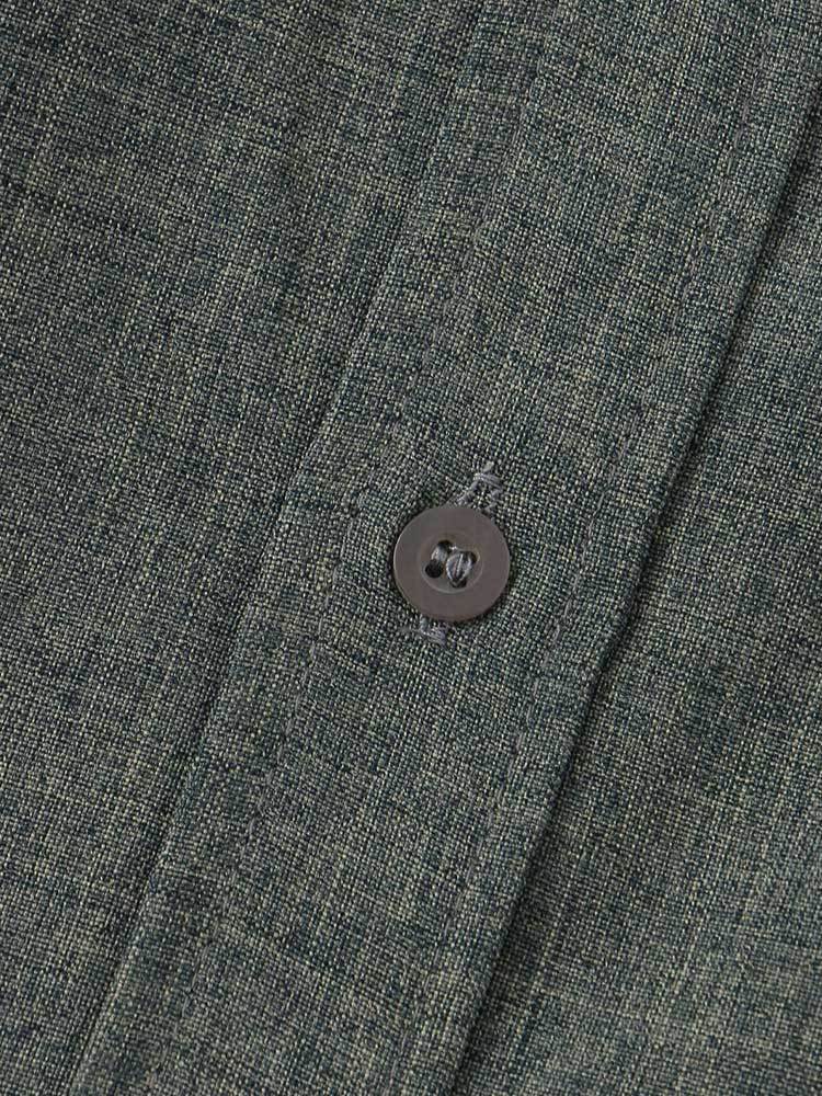 Men s Dress Shirts Cotton for Men Solid Linen Textured Streetwear Blouses Summer Short sleeves Casual Tops with Front Pocket 230629