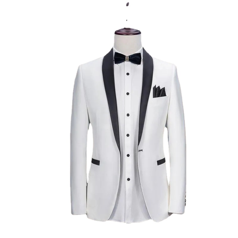 Summer White Groom Wedding Tuxedos Black Shawl Lapel Slim Fit Wedding Wear Mens Designer Pants Suits (Jacket+Pants), Same as image
Summer White Groom Wedding Tuxedos Black Shawl Lapel Slim Fit Wedding Wear Mens Designer Pants Suits (Jacket+Pants), Same as image
