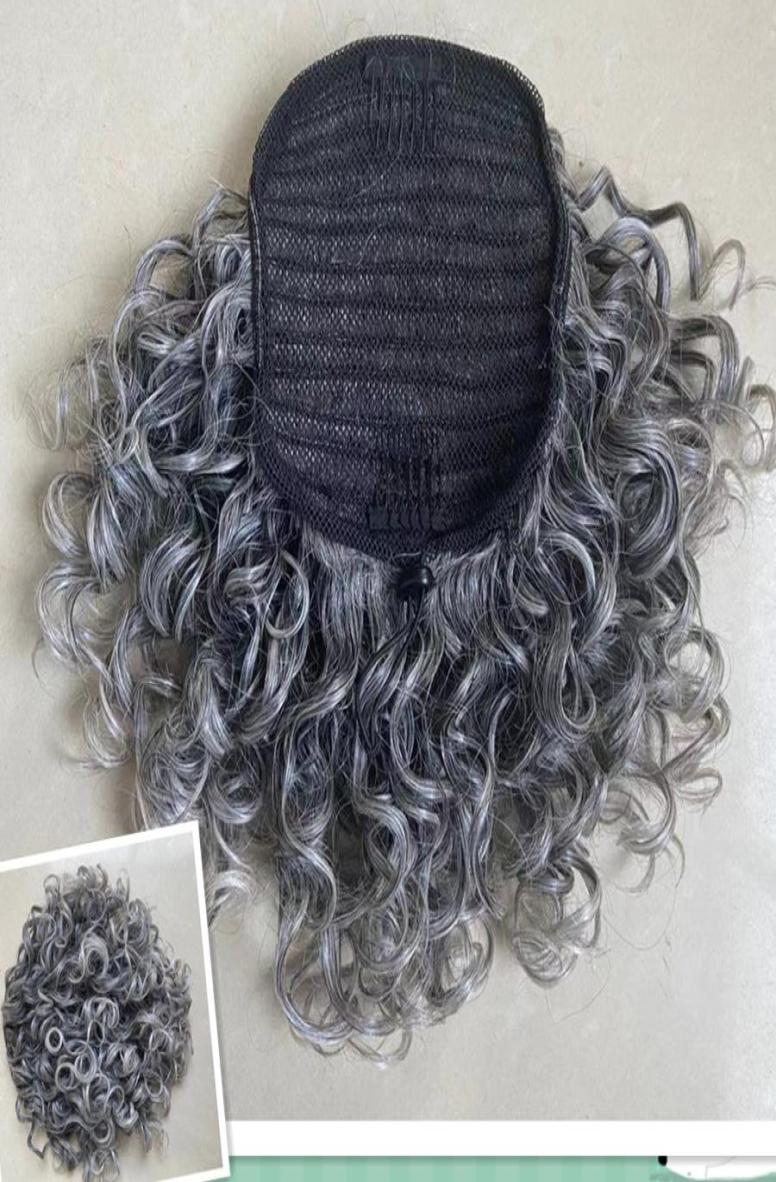 Silver grey human hair pony tail hairpiece wrap around Dye natural hightlight salt and pepper short long loose wave gray pony5327571
Silver grey human hair pony tail hairpiece wrap around Dye natural hightlight salt and pepper short long loose wave gray pony5327571