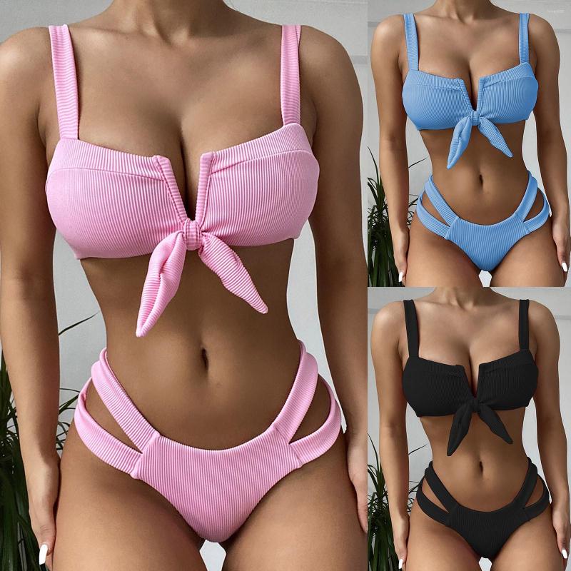 Women's Swimwear Ladies Solid Bow Two Pieces Bathing Suit Women Sexy Bikini Set Push-Up Padded Swimsuit Beachwear, Blue
Women's Swimwear Ladies Solid Bow Two Pieces Bathing Suit Women Sexy Bikini Set Push-Up Padded Swimsuit Beachwear, Blue