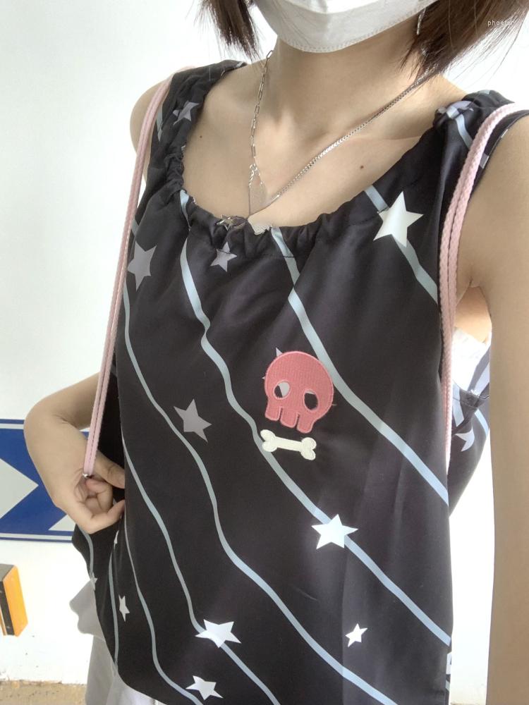 Women' Tanks Y2k Aesthetic Sexy Stripe Tank Top Women Harajuku Star Skull Print Tops Fairy Grunge Sleeveless Tees Gothic Streetwear, Black
Women' Tanks Y2k Aesthetic Sexy Stripe Tank Top Women Harajuku Star Skull Print Tops Fairy Grunge Sleeveless Tees Gothic Streetwear, Black