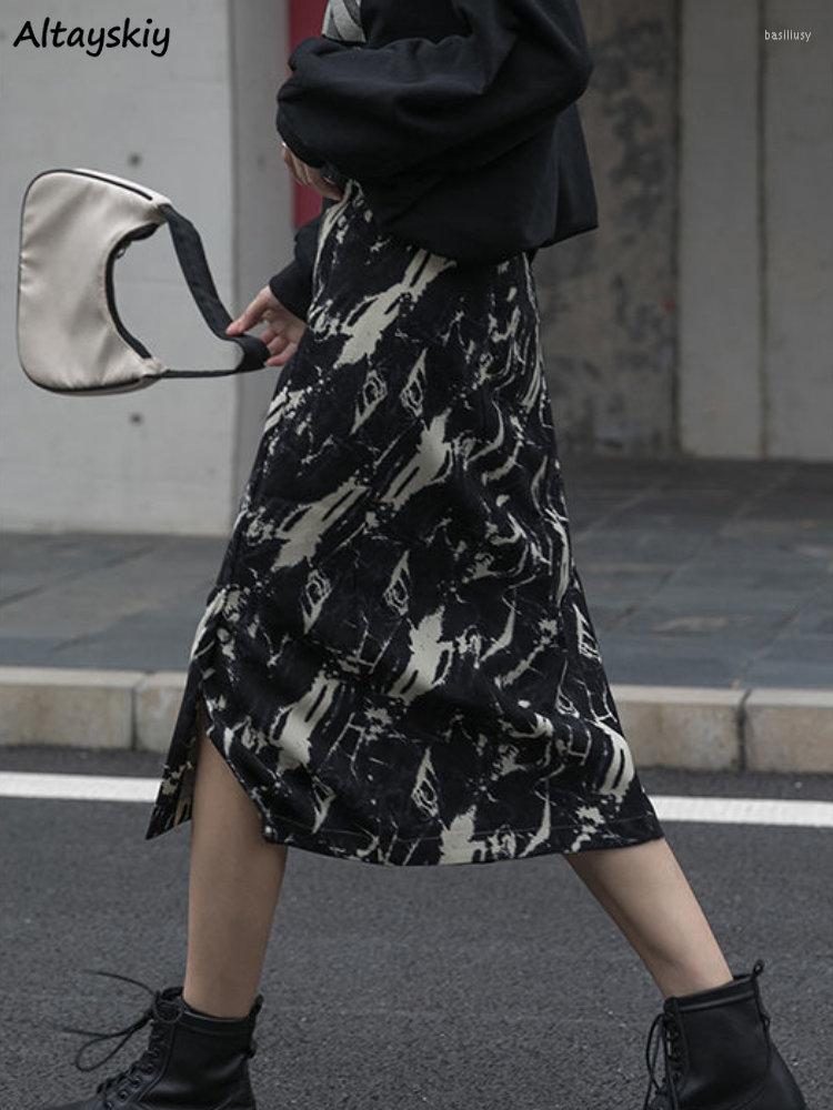 Skirts Midi Women Spring Summer Side Slit Tie Dye A-line High Waist Korean Style Aesthetic All-match Streetwear Temperament Chic, Black
Skirts Midi Women Spring Summer Side Slit Tie Dye A-line High Waist Korean Style Aesthetic All-match Streetwear Temperament Chic, Black
