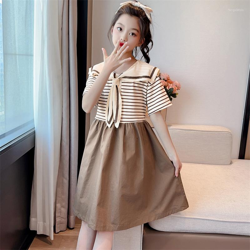 Girl Dresses Kids For Girls 2023 Fashion Medium And Large Children Knee-Length Casual Sailor Collar Preppy Style Princess Dress, Dark brown
Girl Dresses Kids For Girls 2023 Fashion Medium And Large Children Knee-Length Casual Sailor Collar Preppy Style Princess Dress, Dark brown