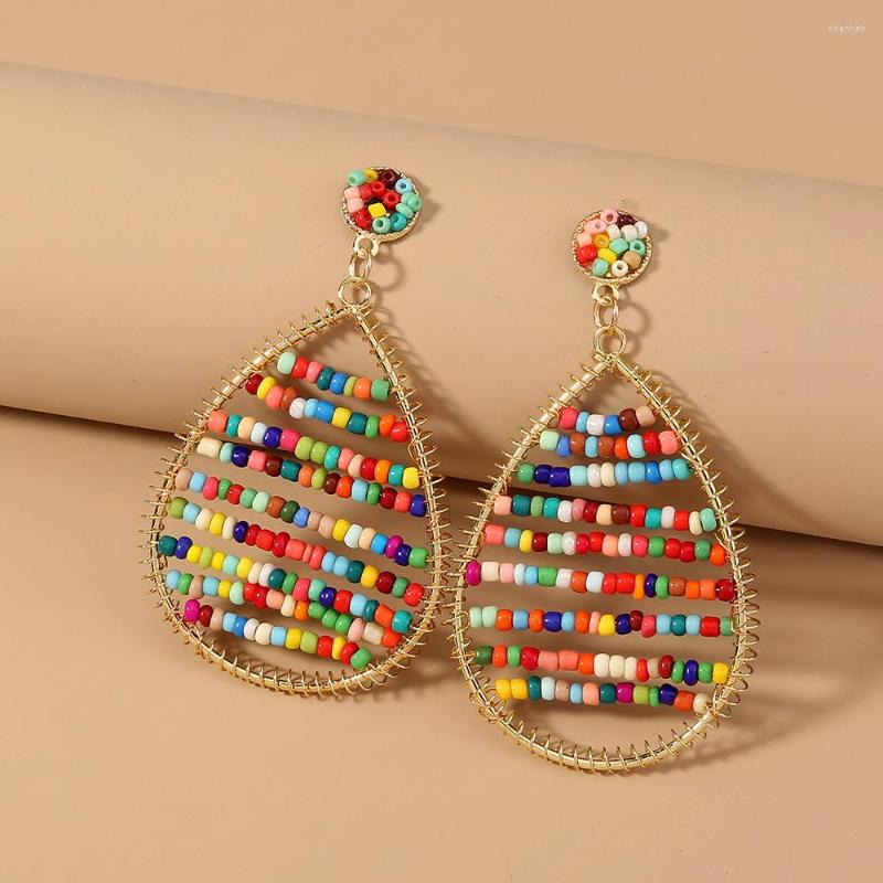 Dangle Earrings Trendy Bohemia Style Colorful Beads Water Drop For Women Girls Fashion Exaggerated Personality Jewelry
Dangle Earrings Trendy Bohemia Style Colorful Beads Water Drop For Women Girls Fashion Exaggerated Personality Jewelry