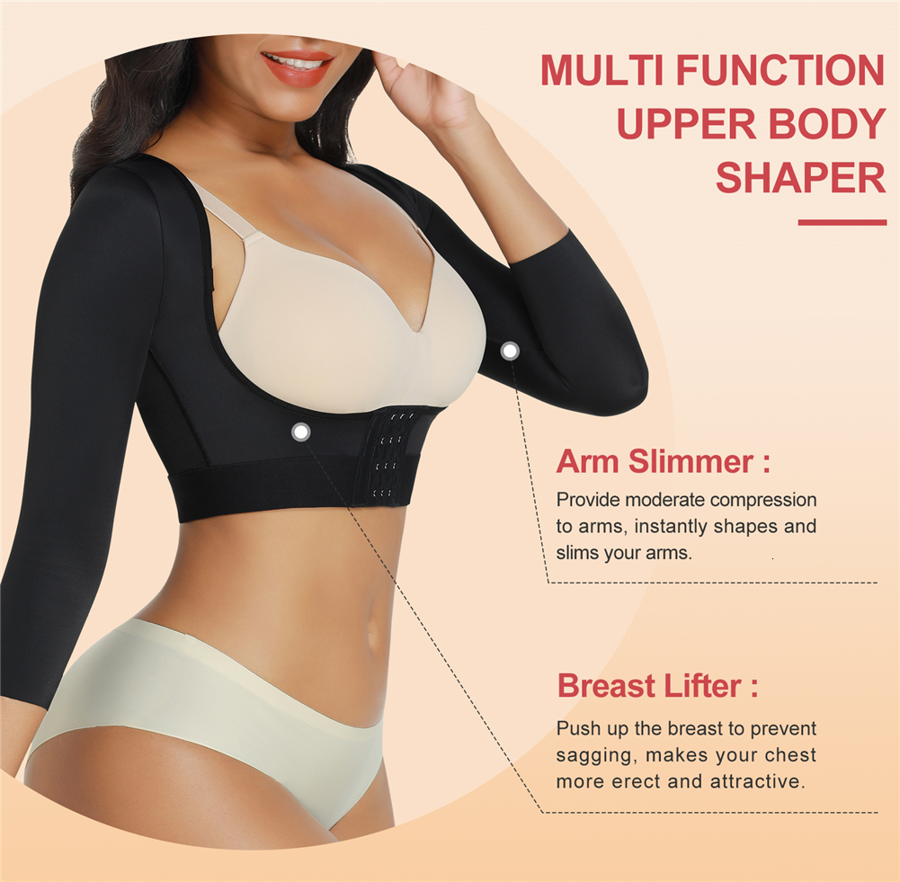 Waist Tummy Shaper Fajas Colombianas Arm Post Surgery Compression Sleeves Lipo Garment Posture Corrector Shapewear Top Corset 230629