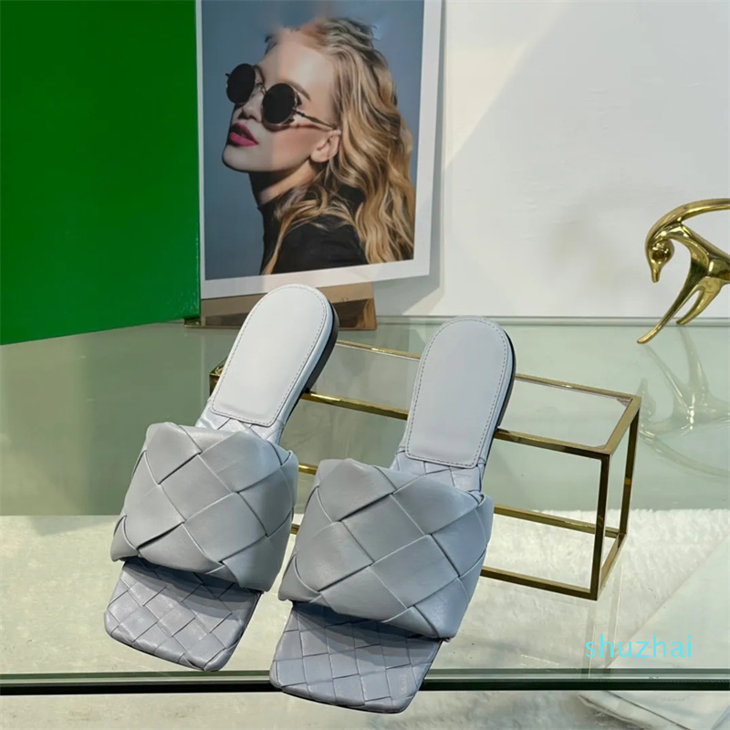 Designer Woman Sandals Square Toe High Heels Open-toe Woven Flat Slippers Designer Summer All-match Stylist Shoes Heel 9cm size 35-41
Designer Woman Sandals Square Toe High Heels Open-toe Woven Flat Slippers Designer Summer All-match Stylist Shoes Heel 9cm size 35-41