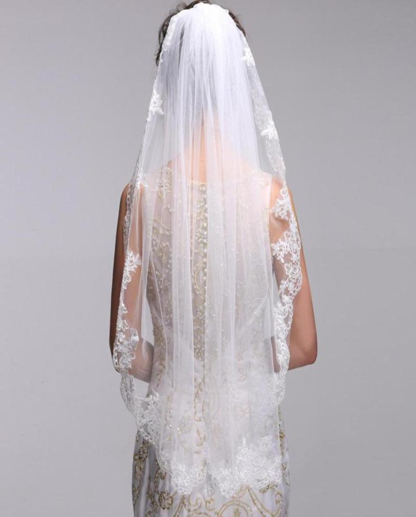 New High Quality Simple Lace Applique Edge 1T With Comb Lvory White Elbow Wedding Veil Bridal Veils7483288
New High Quality Simple Lace Applique Edge 1T With Comb Lvory White Elbow Wedding Veil Bridal Veils7483288