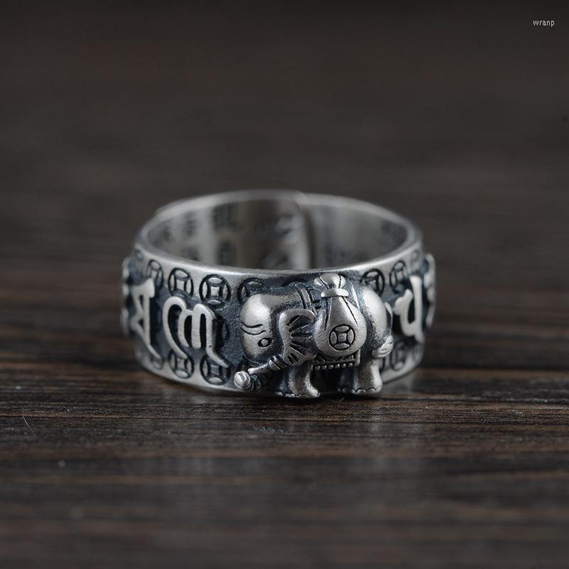 Cluster Rings Animal Elephant 925 Silver Adjustable Size S925 Solid Ring For Men Jewelry Fine Buddha Xinjing
Cluster Rings Animal Elephant 925 Silver Adjustable Size S925 Solid Ring For Men Jewelry Fine Buddha Xinjing