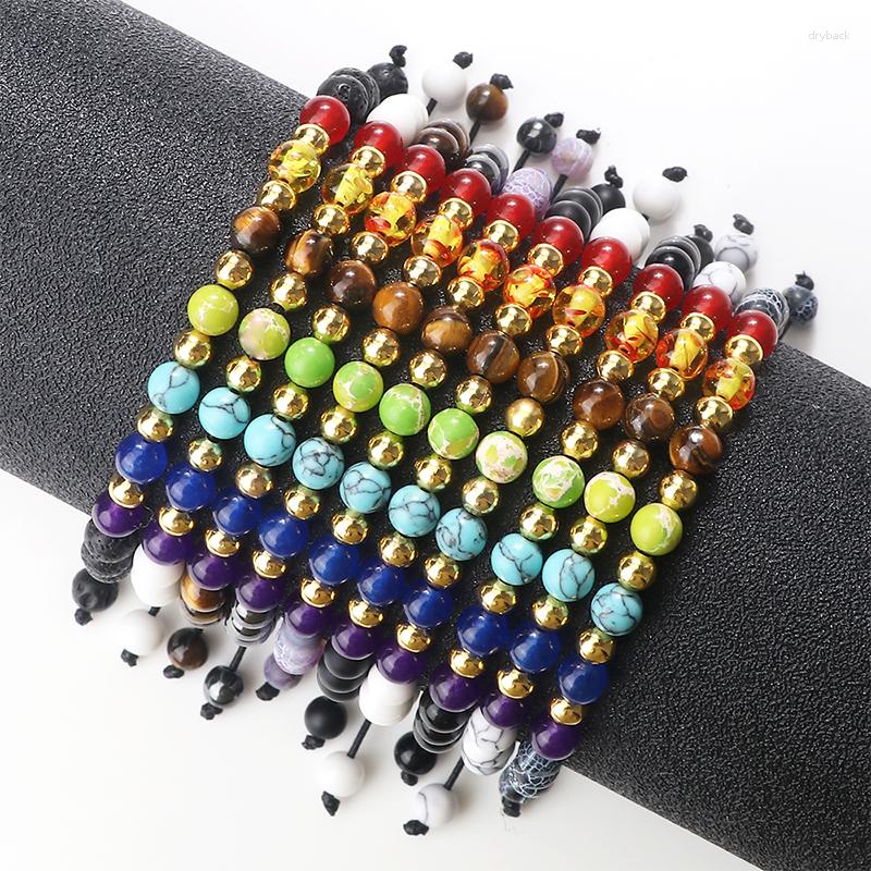 Strand Reiki Healing 7 Chakra Bracelet 6mm Natural Tiger Eye Lava Rock Stone Braided Men Bracelets Yoga Meditation Women Jewelry Gifts
Strand Reiki Healing 7 Chakra Bracelet 6mm Natural Tiger Eye Lava Rock Stone Braided Men Bracelets Yoga Meditation Women Jewelry Gifts