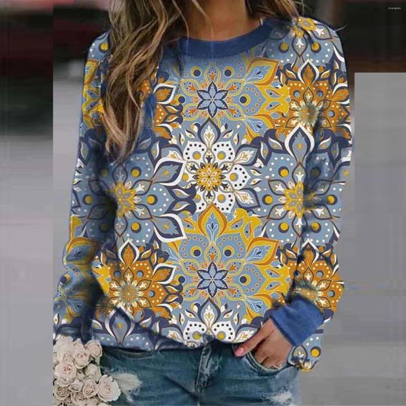 Women' Hoodies Women Sweatshirt Tops Fashion Long Sleeve Flower Print O-neck Sweatershirt Shirt Autumn Winter Clothes, Blue
Women' Hoodies Women Sweatshirt Tops Fashion Long Sleeve Flower Print O-neck Sweatershirt Shirt Autumn Winter Clothes, Blue