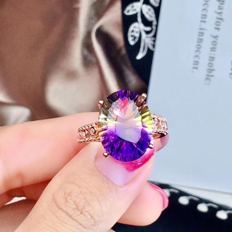 Cluster Rings Boutique Jewelry 925 Sterling Silver Inlaid Amethyst Gemstone Ladies Luxury Ring Big
Cluster Rings Boutique Jewelry 925 Sterling Silver Inlaid Amethyst Gemstone Ladies Luxury Ring Big