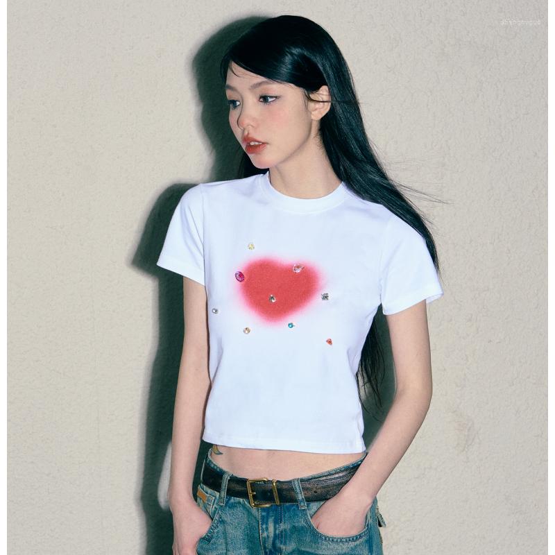 Women' T Shirts Shirt For Women White Short Sleeve Personalized Trend Printed Summer Clothing Versatile Round Neck Pure Cotton Y2K Tops, White tight
Women' T Shirts Shirt For Women White Short Sleeve Personalized Trend Printed Summer Clothing Versatile Round Neck Pure Cotton Y2K Tops, White tight