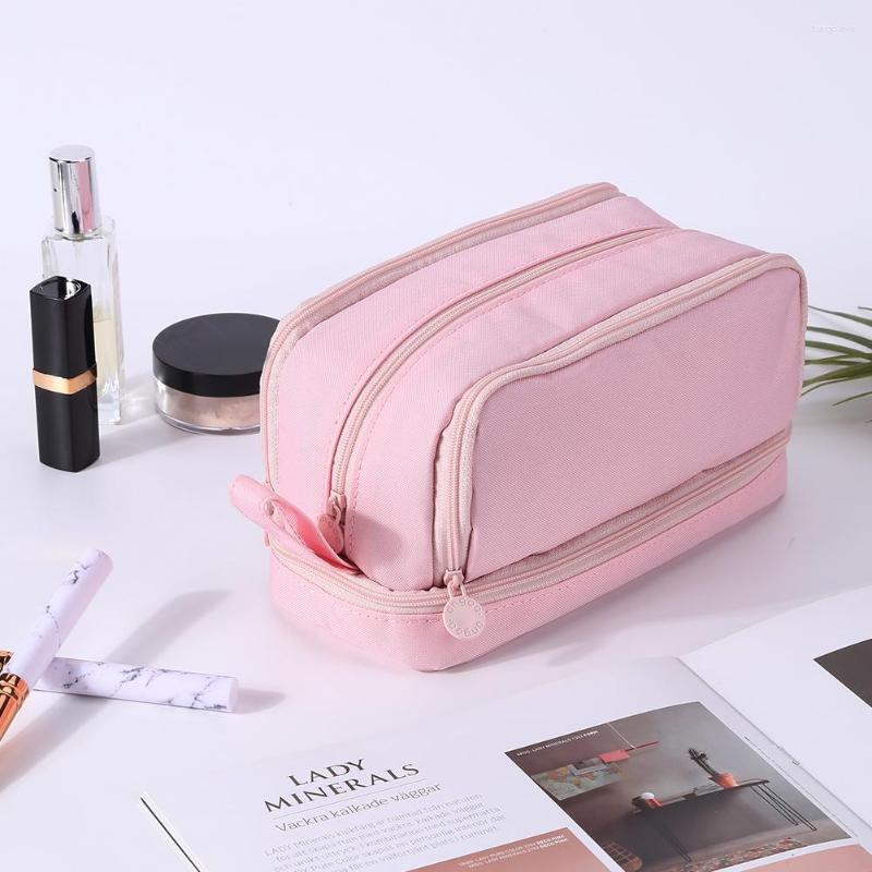 Cosmetic Bags Organizer Bag With Zipper Multipurpose Stationary Pen Storage Large Capacity Polyester For School Students Supplies, Pink
Cosmetic Bags Organizer Bag With Zipper Multipurpose Stationary Pen Storage Large Capacity Polyester For School Students Supplies, Pink