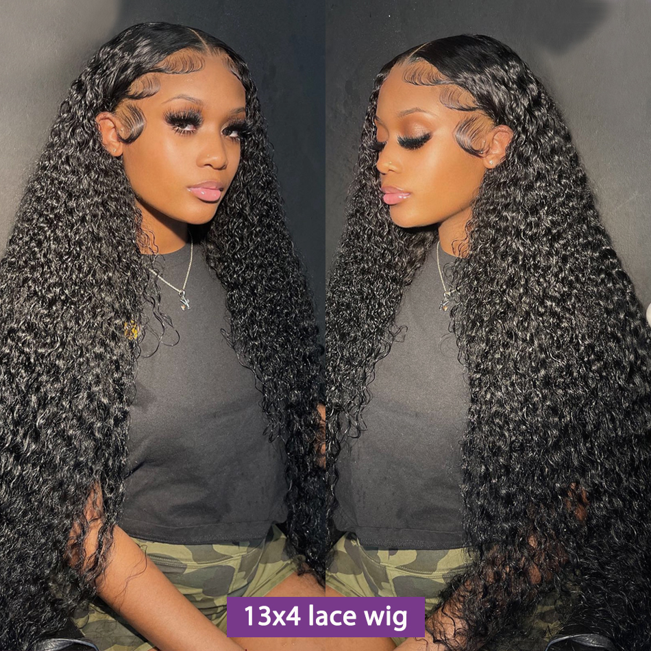 Lace s 13x6 HD Kinky Curly Frontal Human Hair Glueless 13x4 Transparent 4c Edges Front For Women 30 34 Inch 230629