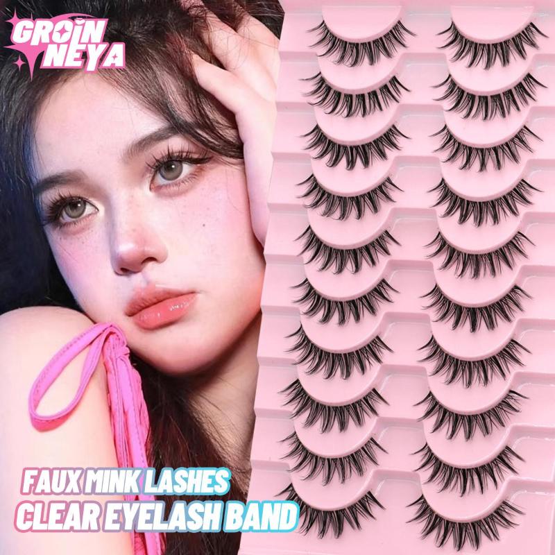 False Eyelashes GROINNEYA Manga Lashes 5/10 Pairs Cosplay 3D Faux Mink Natural Full Strip Clear Band Soft Extension
False Eyelashes GROINNEYA Manga Lashes 5/10 Pairs Cosplay 3D Faux Mink Natural Full Strip Clear Band Soft Extension