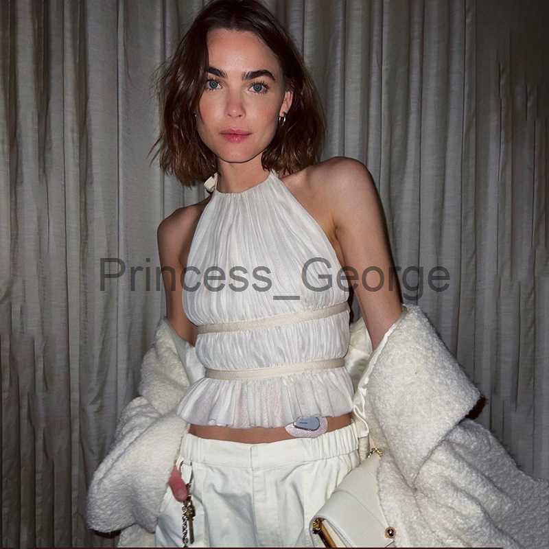 Party Dresses White Backless Halter Women Tanks Summer Sleeveless Ruched Tube Cropped Top Lace Up Elegant Party Clothes Fashion Streetwear x0629, Ivory
Party Dresses White Backless Halter Women Tanks Summer Sleeveless Ruched Tube Cropped Top Lace Up Elegant Party Clothes Fashion Streetwear x0629, Ivory