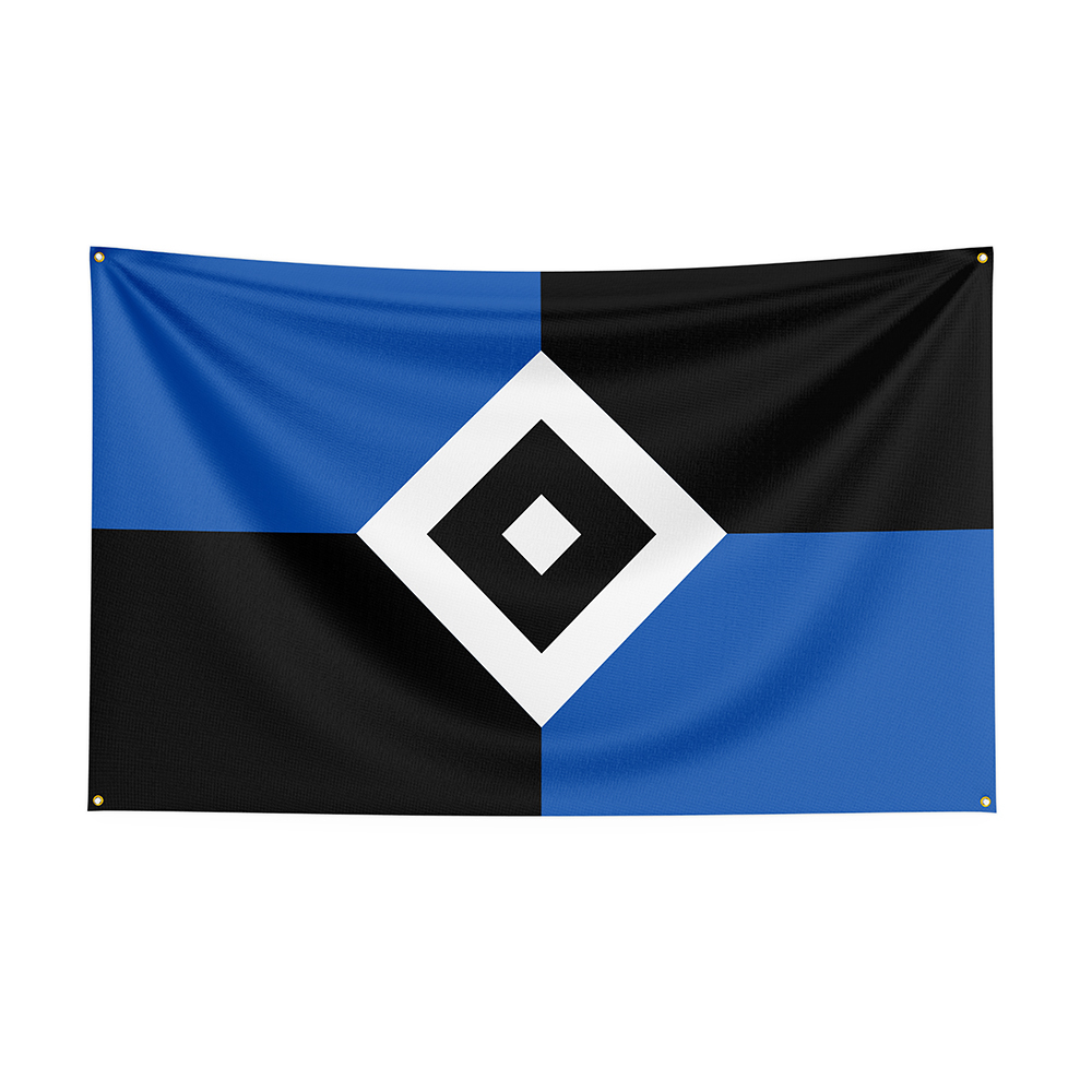 Banner Flags 3x5 Hamburger SV Flag Polyester Printed Racing Sport For Decor 230629