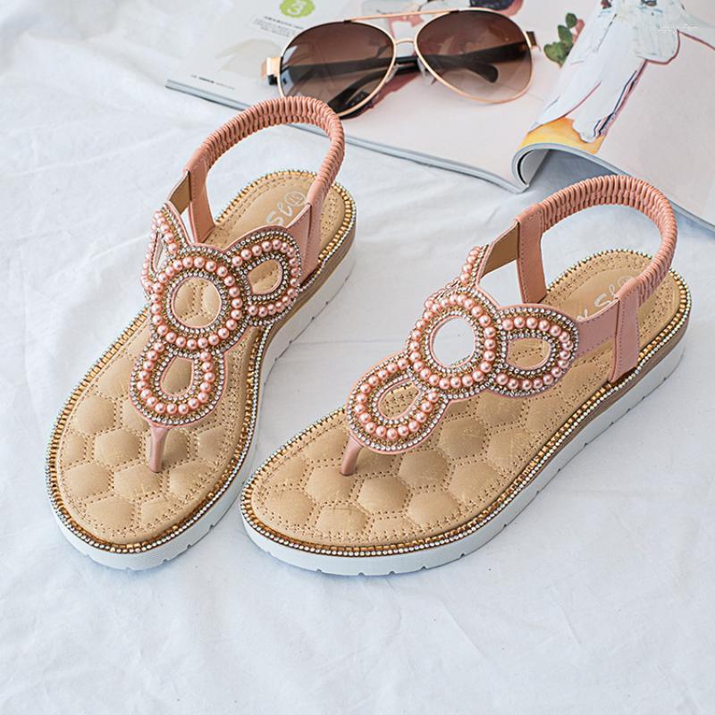 Sandals Summer Fashion Women String Beads Elastic Band Med Heel Crystal Luxury Bohemian Style Shoes Flat With, Red
Sandals Summer Fashion Women String Beads Elastic Band Med Heel Crystal Luxury Bohemian Style Shoes Flat With, Red