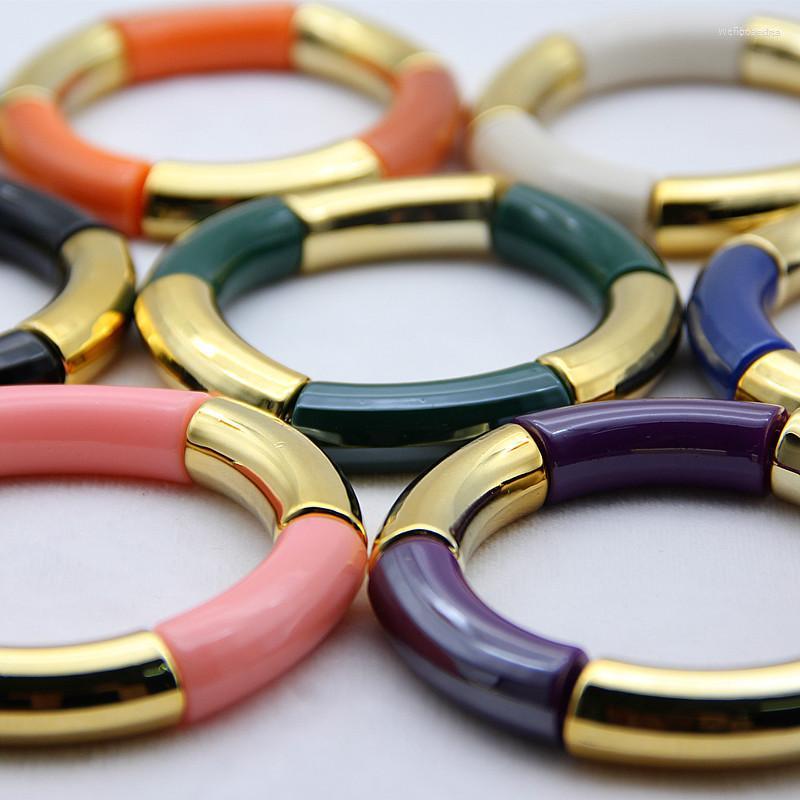Bangle Waterproof Resin Beads Stackable Bamboo Summer Bangles Vintage Exotica Curved Tube Bracelet Jewelry For Women RK38
Bangle Waterproof Resin Beads Stackable Bamboo Summer Bangles Vintage Exotica Curved Tube Bracelet Jewelry For Women RK38