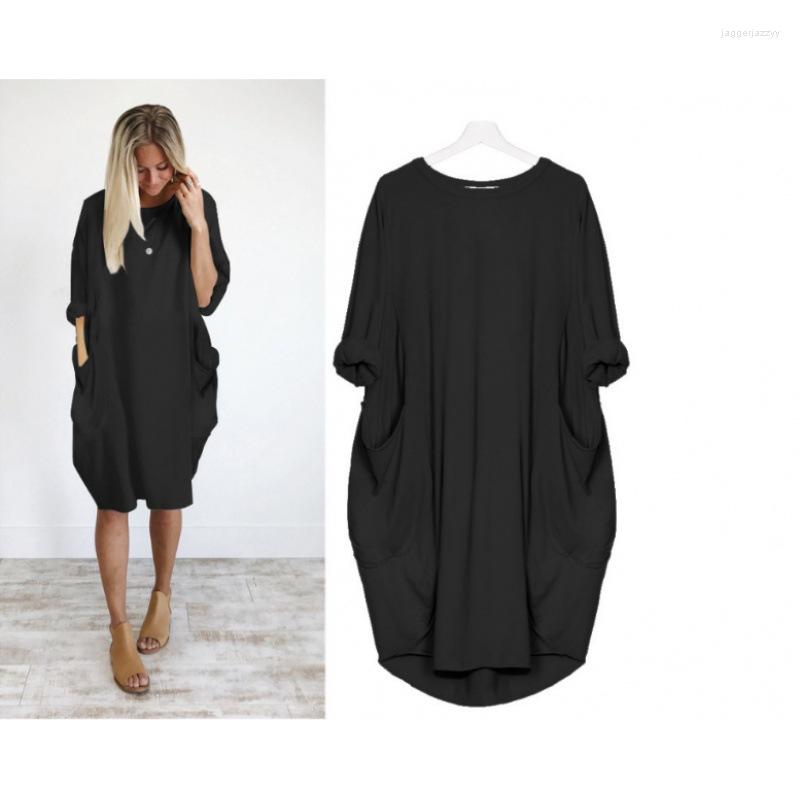Casual Dresses Dress Women Summer Fashion Leisure Loose Pocket Long Sleeve Solid Color Oneck Vestidos Drop JQMY9006, Pink
Casual Dresses Dress Women Summer Fashion Leisure Loose Pocket Long Sleeve Solid Color Oneck Vestidos Drop JQMY9006, Pink