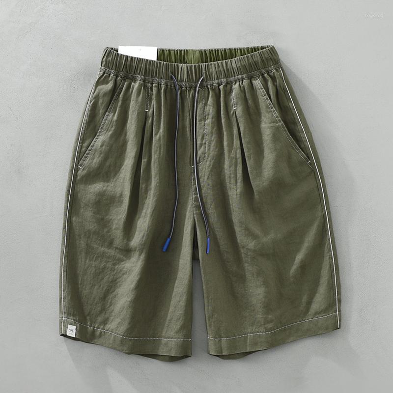 Men's Shorts Pure Linen For Men Summer Fashion Loose Straight Man Casual Elastic Waist Pants, 3589 green
Men's Shorts Pure Linen For Men Summer Fashion Loose Straight Man Casual Elastic Waist Pants, 3589 green