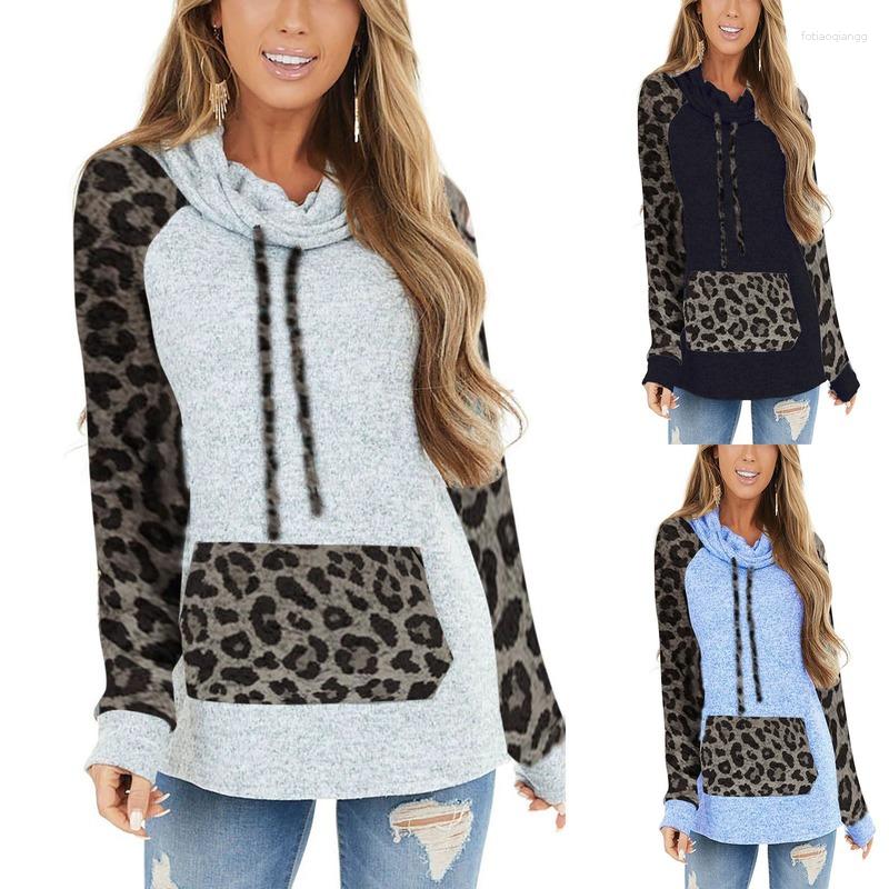 Women's Hoodies Pullover 2023 Fall/winter Leopard Print Ethnic High-neck Hooded Sweater, Black
Women's Hoodies Pullover 2023 Fall/winter Leopard Print Ethnic High-neck Hooded Sweater, Black