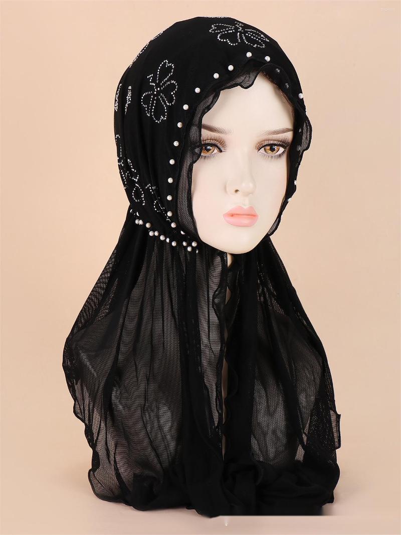 Ethnic Clothing Exquisite Pearl Black Tulle Butterfly Drill Bottoming Cap Diamond Set Head Muslim Beanie Sarong Temperament
Ethnic Clothing Exquisite Pearl Black Tulle Butterfly Drill Bottoming Cap Diamond Set Head Muslim Beanie Sarong Temperament