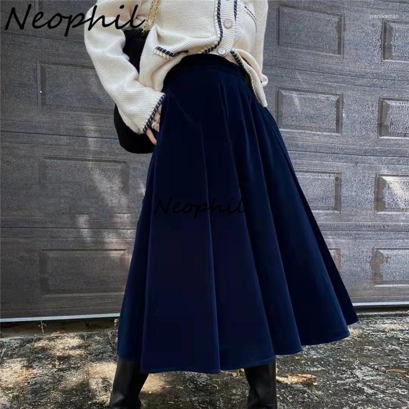 Skirts Neophil Women Vintage Velvet Retro Midi Warm 2023 Autumn Winter All-Match Swing Basic Flare Umbrella Female Skirt S211102, Black
Skirts Neophil Women Vintage Velvet Retro Midi Warm 2023 Autumn Winter All-Match Swing Basic Flare Umbrella Female Skirt S211102, Black