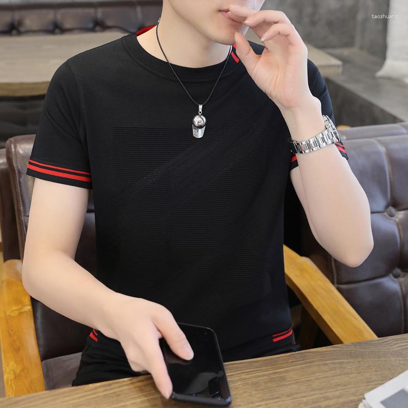 Men' T Shirts 2023 Summer European Ice Casual Short Sleeve T-shirt Round Collar Fashion Trend Knitwear, Black
Men' T Shirts 2023 Summer European Ice Casual Short Sleeve T-shirt Round Collar Fashion Trend Knitwear, Black