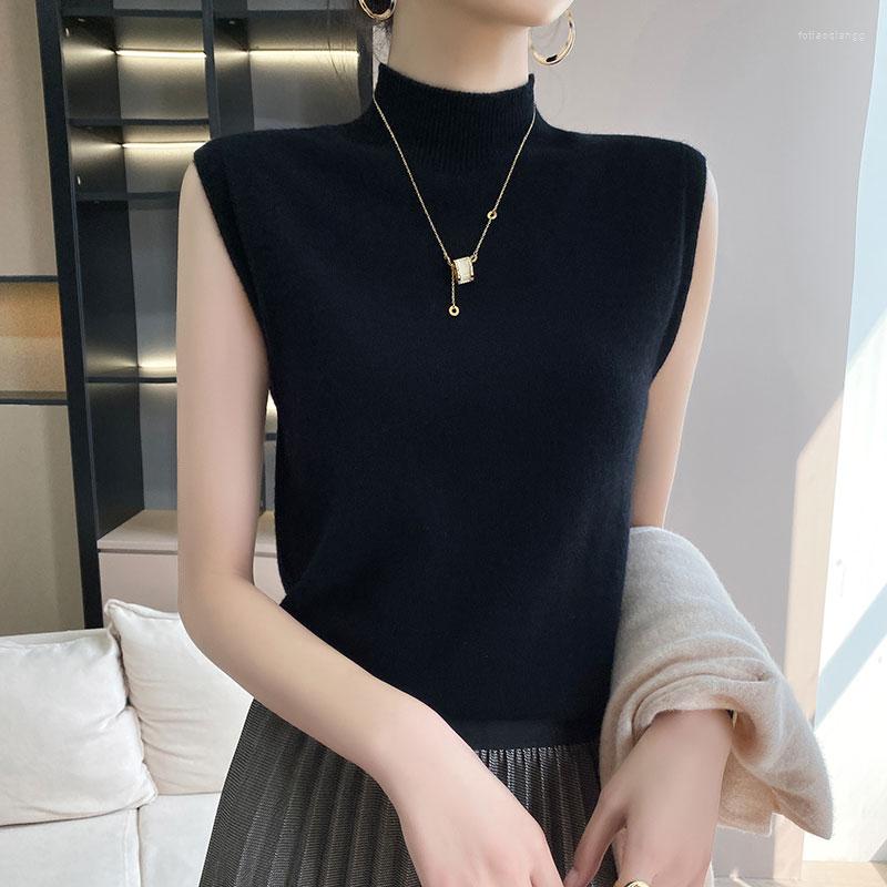 Women' Tanks 2023 Half High Collar Wool Sweater Bottoming Sleeveless Waistcoat Pure Vest Women, Beige
Women' Tanks 2023 Half High Collar Wool Sweater Bottoming Sleeveless Waistcoat Pure Vest Women, Beige
