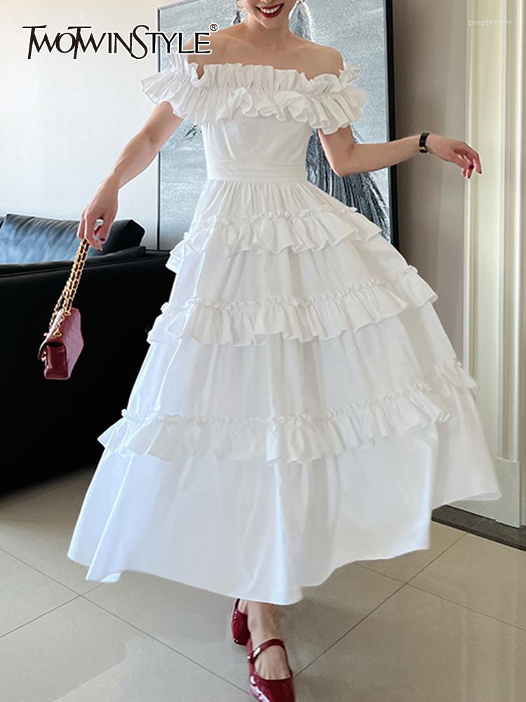 Casual Dresses BFSH Loose Solid For Women Slash Neck Sleeveless High Waist Folds Elegant Dress Female Fashion Clothing 2023, White
Casual Dresses BFSH Loose Solid For Women Slash Neck Sleeveless High Waist Folds Elegant Dress Female Fashion Clothing 2023, White