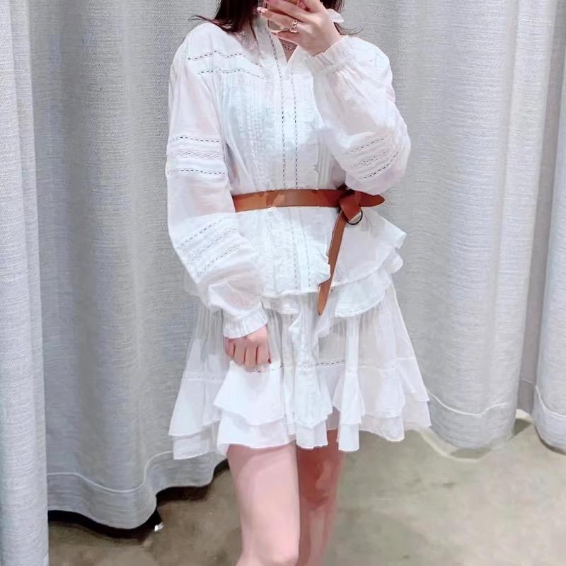 Work Dresses Women Hollow Out Ruffled Neckline Long Sleeve Blouse - Ladies Short Mini Skirt Female Top 2pc Set, Only top
Work Dresses Women Hollow Out Ruffled Neckline Long Sleeve Blouse - Ladies Short Mini Skirt Female Top 2pc Set, Only top