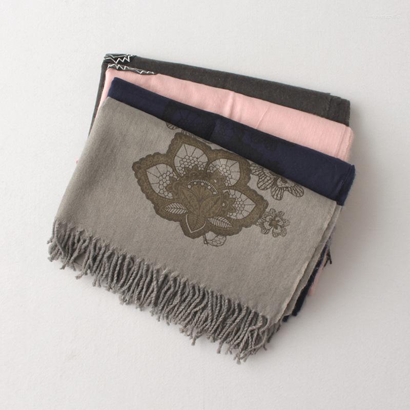 Scarves Floral Print Wool Scarf For Women Winter Thick Warm Cashmere Pashmina Blanket Shawl Wraps 200 70 Cm 
Scarves Floral Print Wool Scarf For Women Winter Thick Warm Cashmere Pashmina Blanket Shawl Wraps 200 70 Cm