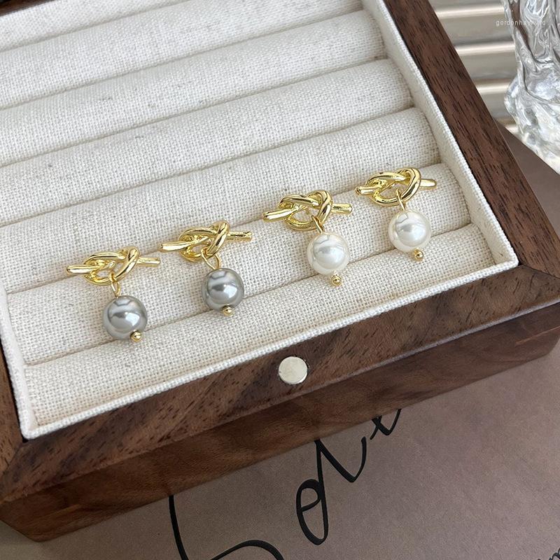 Dangle Earrings Minar French White Grey Color Simulated Pearl Knotted Drop For Women Hanging Wedding Casual Jewelry
Dangle Earrings Minar French White Grey Color Simulated Pearl Knotted Drop For Women Hanging Wedding Casual Jewelry