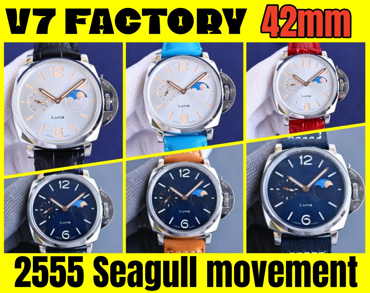 V7 Luxury mens watch 42mm 2555 watches fully automatic movement mechanical rubber watch strap waterproof luminous Refined steel, Picture color
V7 Luxury mens watch 42mm 2555 watches fully automatic movement mechanical rubber watch strap waterproof luminous Refined steel, Picture color