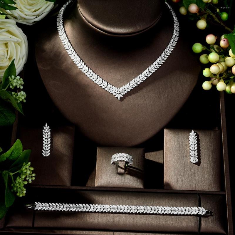 Necklace Earrings Set Fashion Luxury Zircon Micro Pave Bracelet Four-piece Women Weeding Jewelry Bijoux Femme N-223, Picture shown
Necklace Earrings Set Fashion Luxury Zircon Micro Pave Bracelet Four-piece Women Weeding Jewelry Bijoux Femme N-223, Picture shown