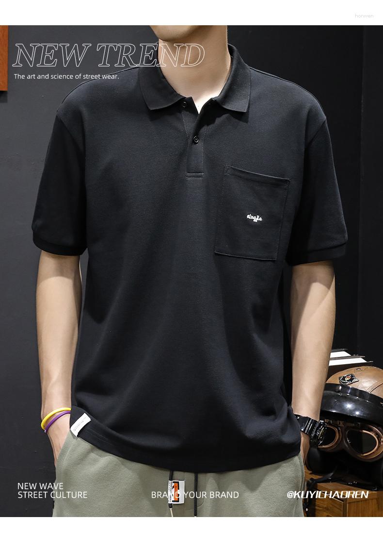 Men's T Shirts M3295 Summer Polo Shirt Men's Short Sleeve Half Tide Brand 2023 Collar T-Shirt, Black
Men's T Shirts M3295 Summer Polo Shirt Men's Short Sleeve Half Tide Brand 2023 Collar T-Shirt, Black