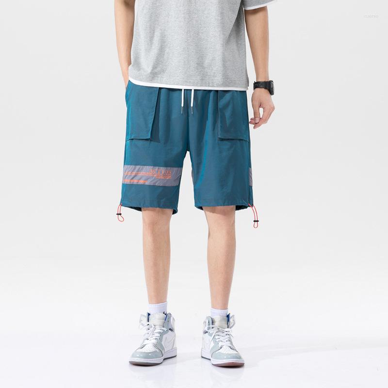 Men's Shorts Korean Style Men Casual Summer Fashion Letter Printed Male Cargo Multi-Pockets Loose Reflections Knee Length Pants, Wine red
Men's Shorts Korean Style Men Casual Summer Fashion Letter Printed Male Cargo Multi-Pockets Loose Reflections Knee Length Pants, Wine red