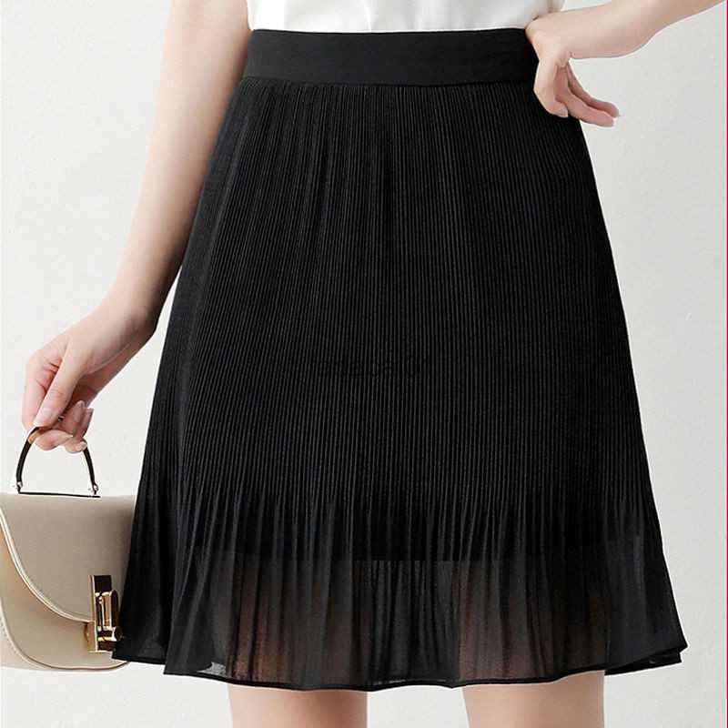 Women Skirt Summer Chiffon Mini Skirt Black White Aline Short Pleated Skirt Boho faldas mujer jupe plissee femme L230621
Women Skirt Summer Chiffon Mini Skirt Black White Aline Short Pleated Skirt Boho faldas mujer jupe plissee femme L230621