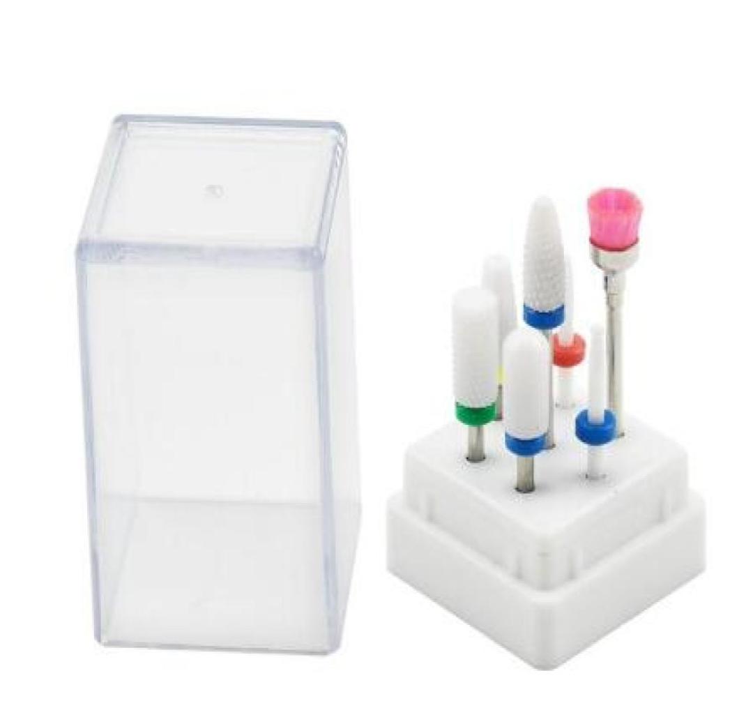 7 Pcs Ceramic Nail Drill Bits Set with Box Milling Cutter Manicure Machine Accessories Electric Nail Files Art Tools8903972
7 Pcs Ceramic Nail Drill Bits Set with Box Milling Cutter Manicure Machine Accessories Electric Nail Files Art Tools8903972