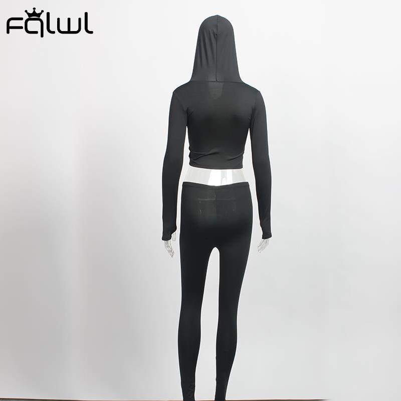 Women s Tracksuits FQLWL Womens Two 2 Piece Sets Sweatsuits Pink Winter Tracksuit For Women Outfits Long Sleeve Top Pants Suits Black Matching 230629